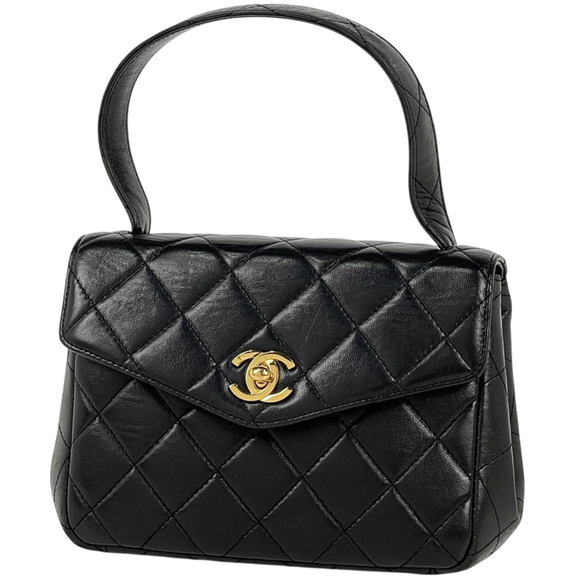 CHANEL Handbags - Chanel Coco Mark Handbag, Matelassé Leather, Black, Women's